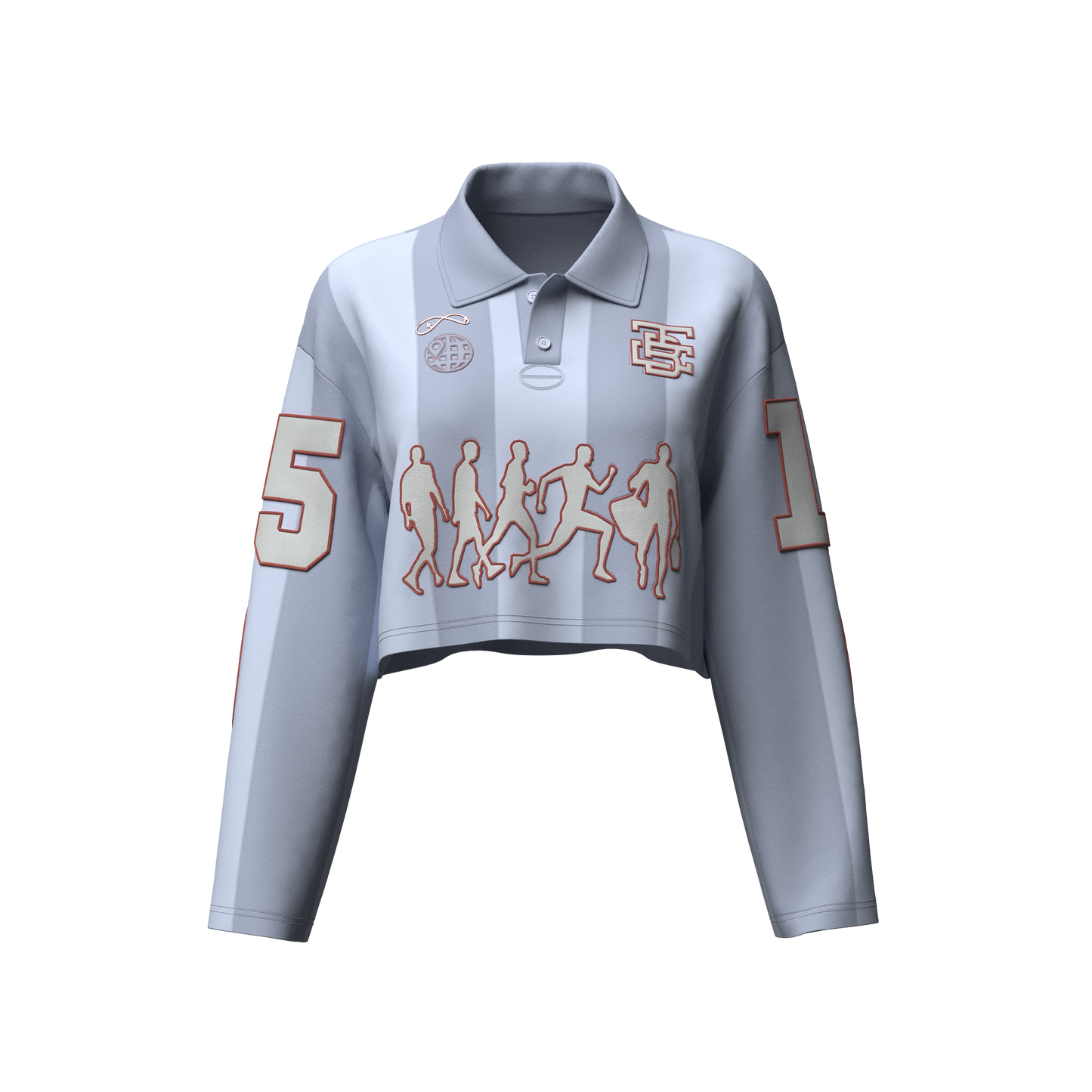 Crop Chain Grey “ITB” Rugby Polo