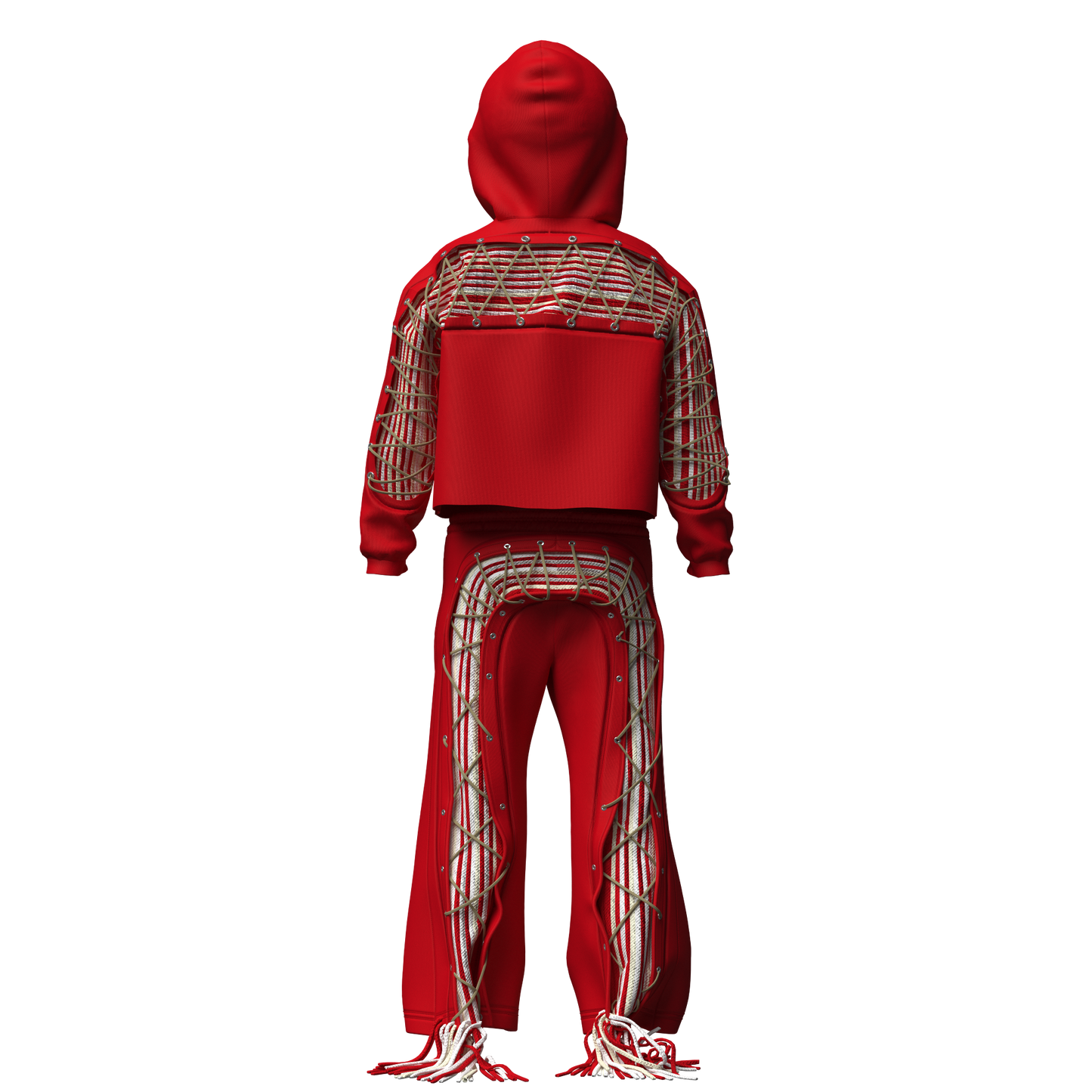 Kids Racing Red "Cords" Sweatsuit