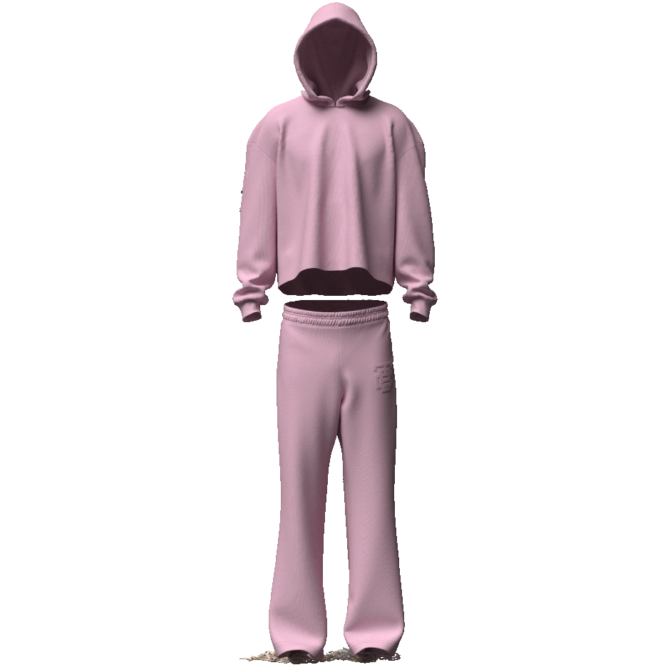 Salmon Pink "Cords" Sweatsuit