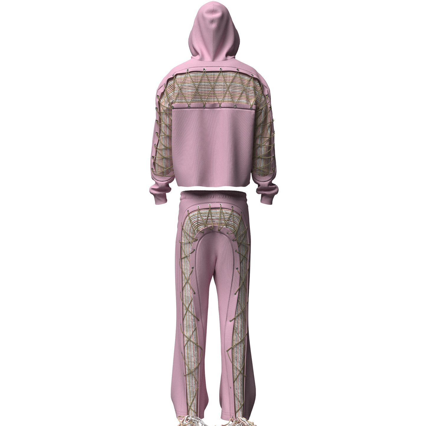 Salmon Pink "Cords" Sweatsuit