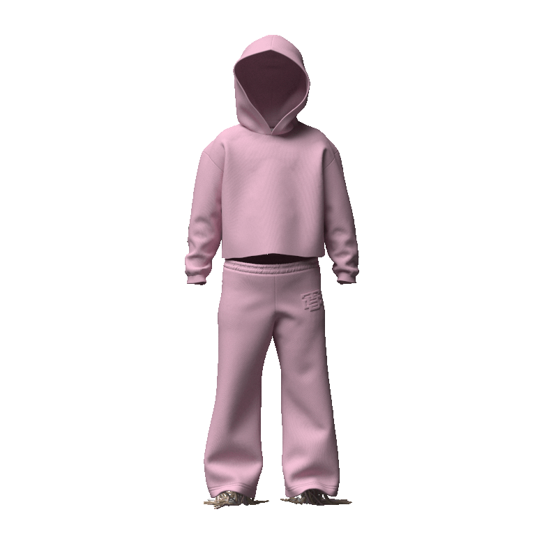 Kids Salmon Pink "Cords" Sweatsuit