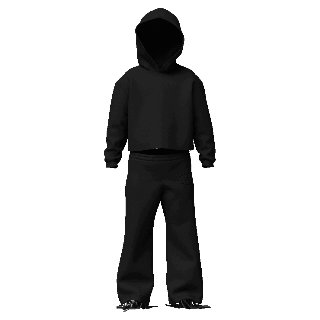 Kids Shadow Black "Cords" Sweatsuit
