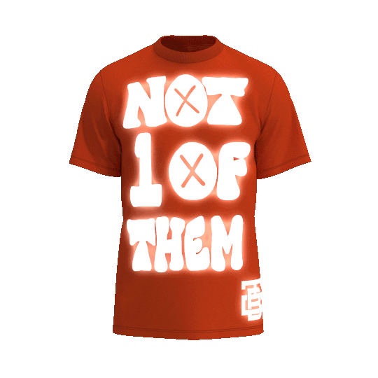 Orange Reflective “Not 1 Of Them” Tee