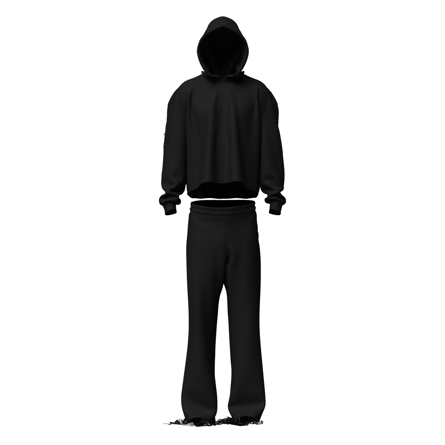 Shadow Black "Cords" Sweatsuit