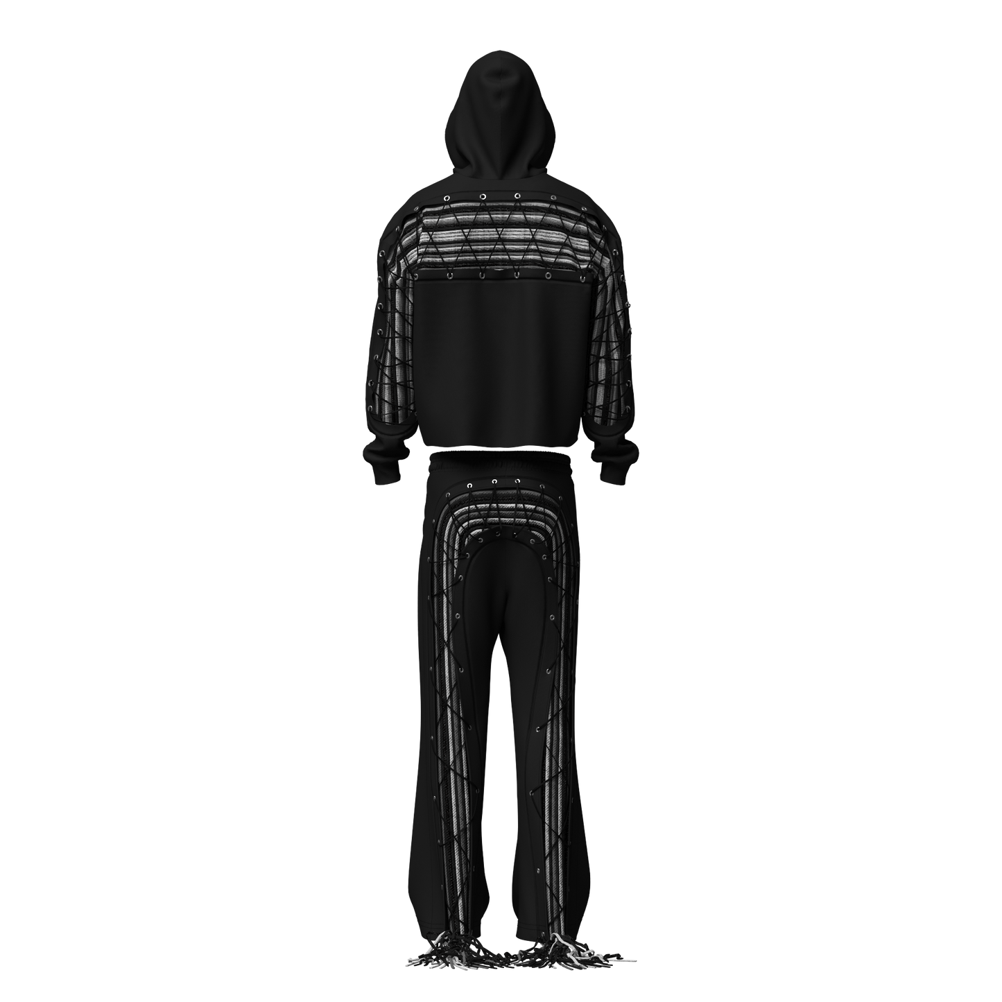 Shadow Black "Cords" Sweatsuit