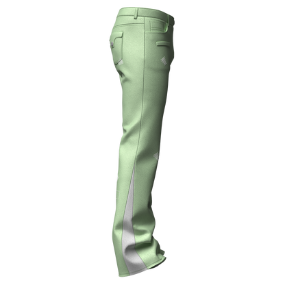 Mint Green “Sig T” Leather Pants