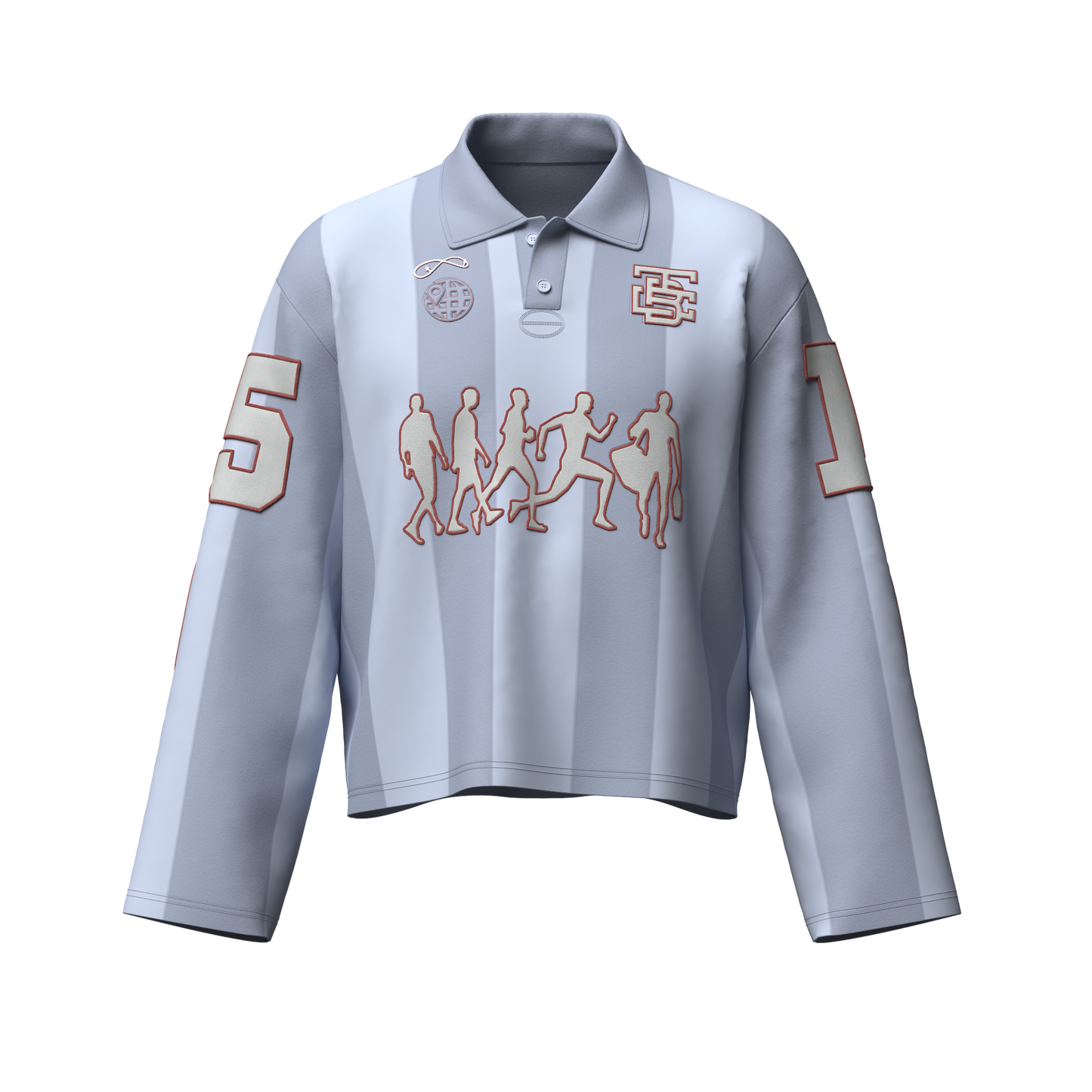 Chain Grey  “ITB” Rugby Polo