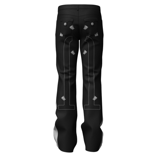 Shadow Black  “Sig T” Leather Pants