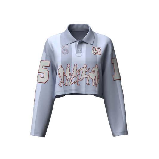 Crop Chain Grey  “ITB” Rugby Polo