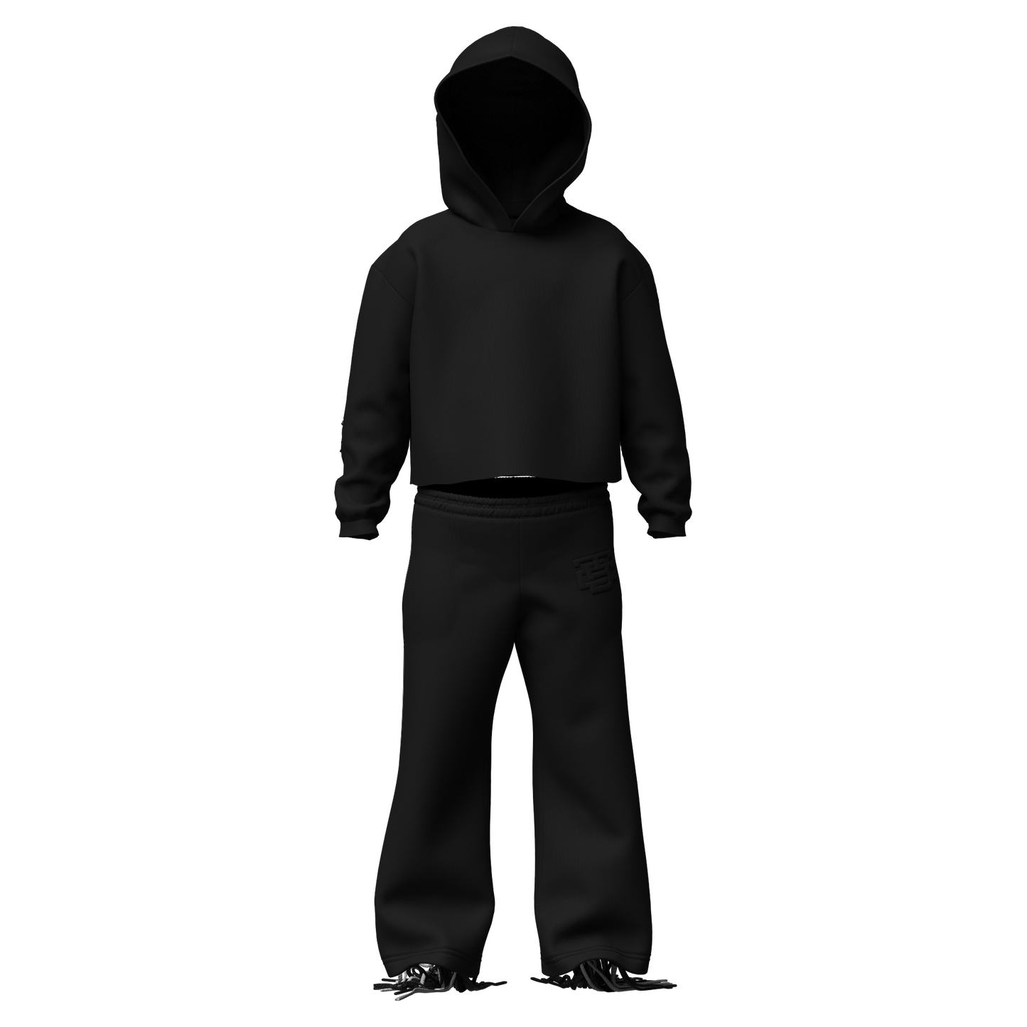 Kids Shadow Black "Cords" Sweatsuit