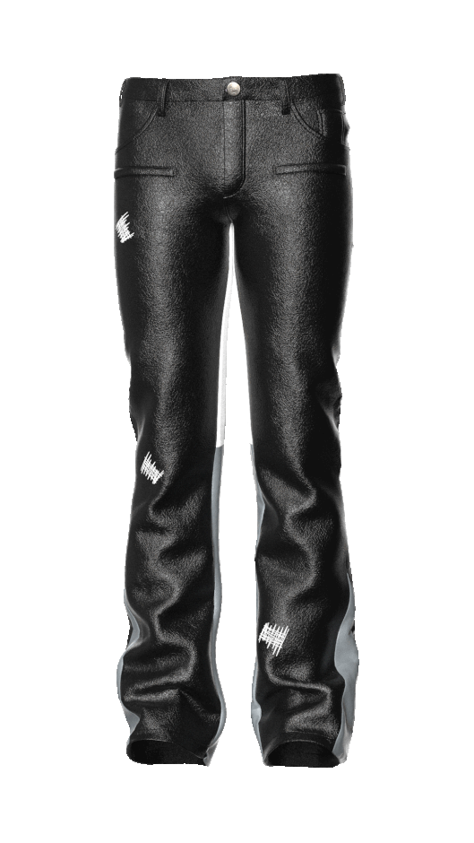 Shadow Black  “Sig T” Leather Pants